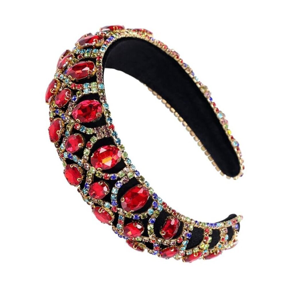 Jewelled Rhinestone Headband Elegant Bridal Hair Accessory for Women